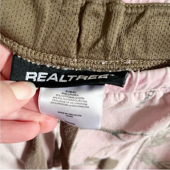 Realtree Sleep Pant pink camo micro fleece elastic waistband drawstrings - Picture 6 of 8